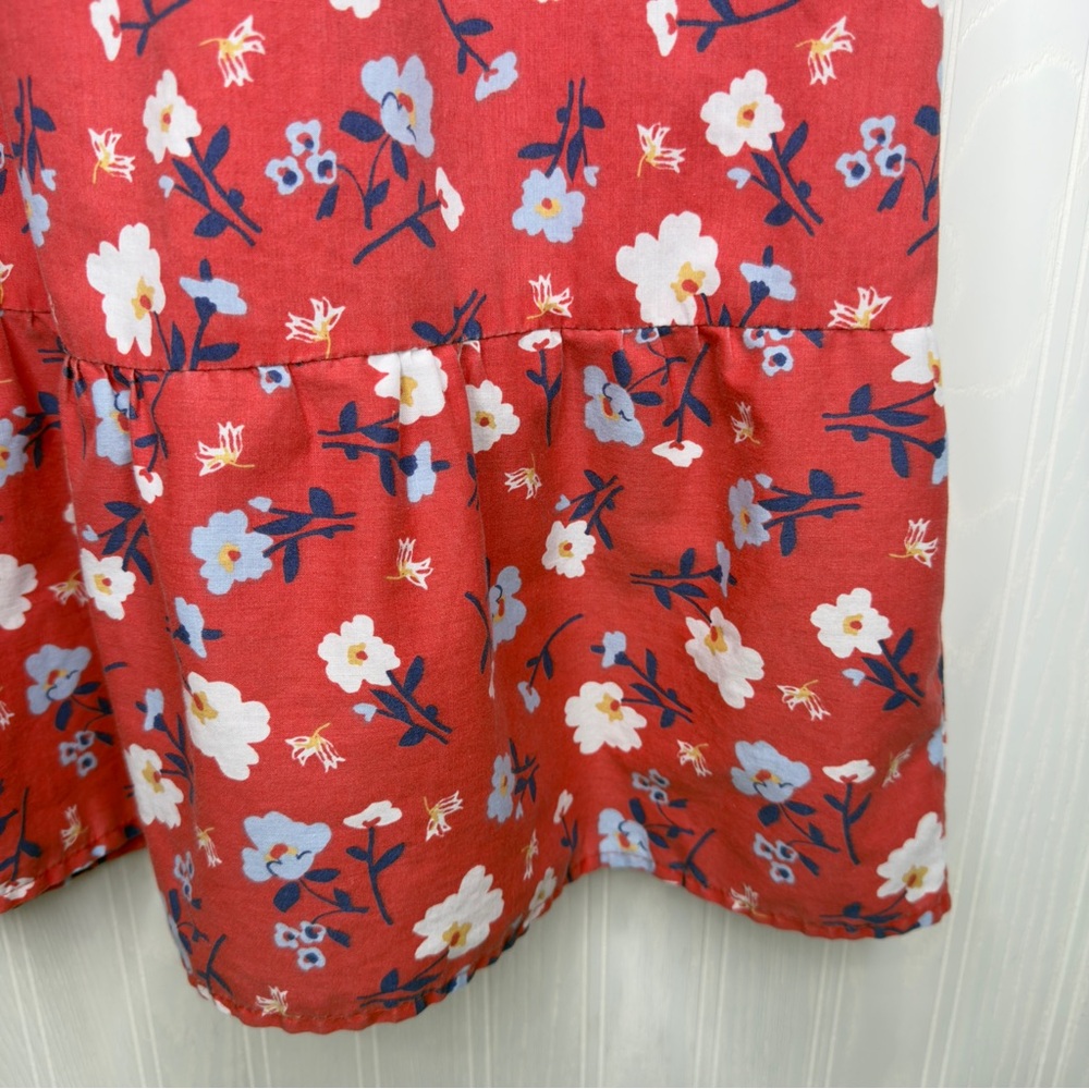 Vintage Anthony Richard’s red floral sleeve dress size M - Picture 4 of 8